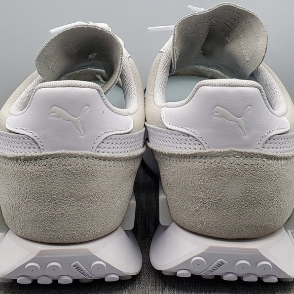 Puma Future Rider x Cloud9 Men's Size 8.5 White Cyan 380849-01 W/Laces New - Picture 8 of 10